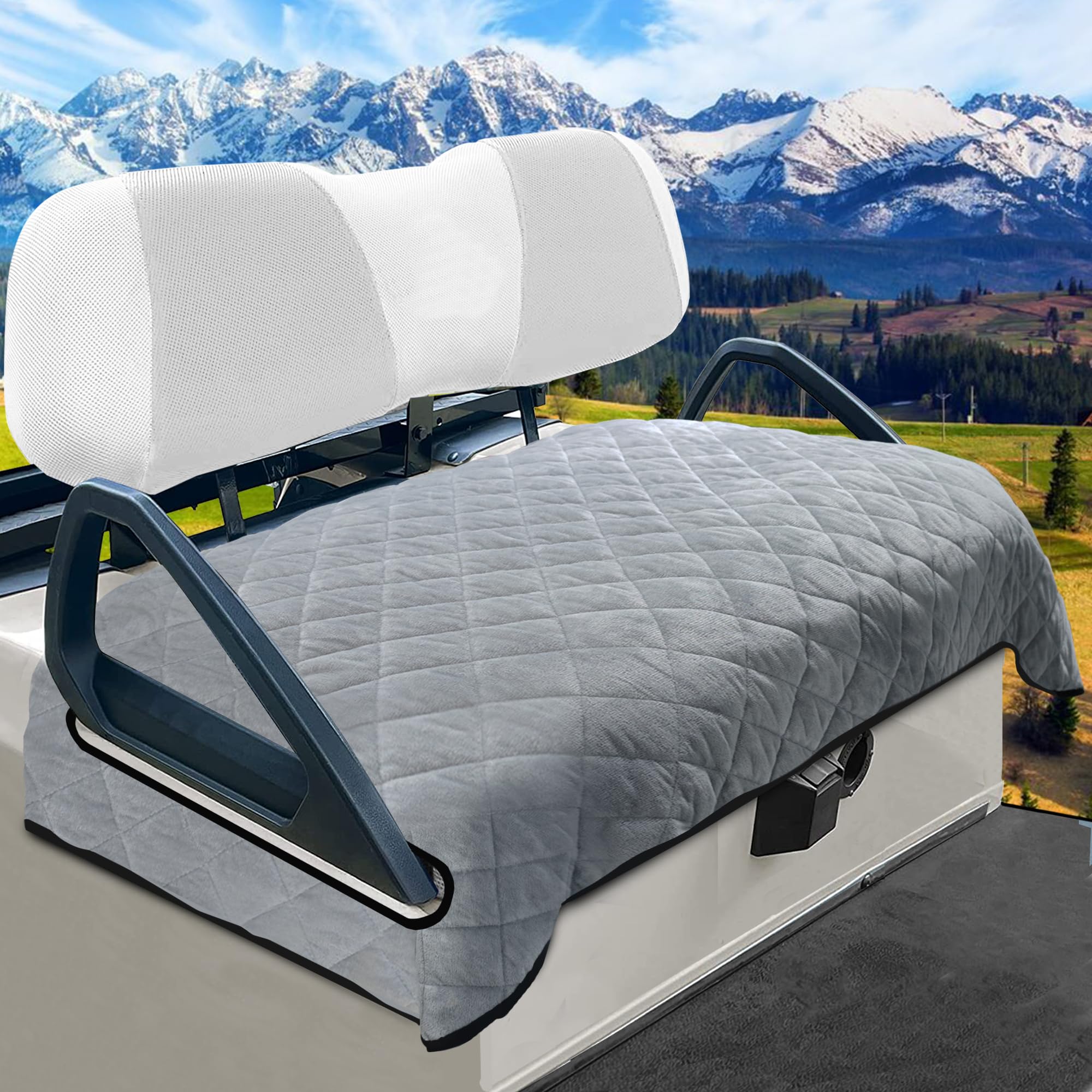 YOKYHOM Thickened Short Plush Seat Cover