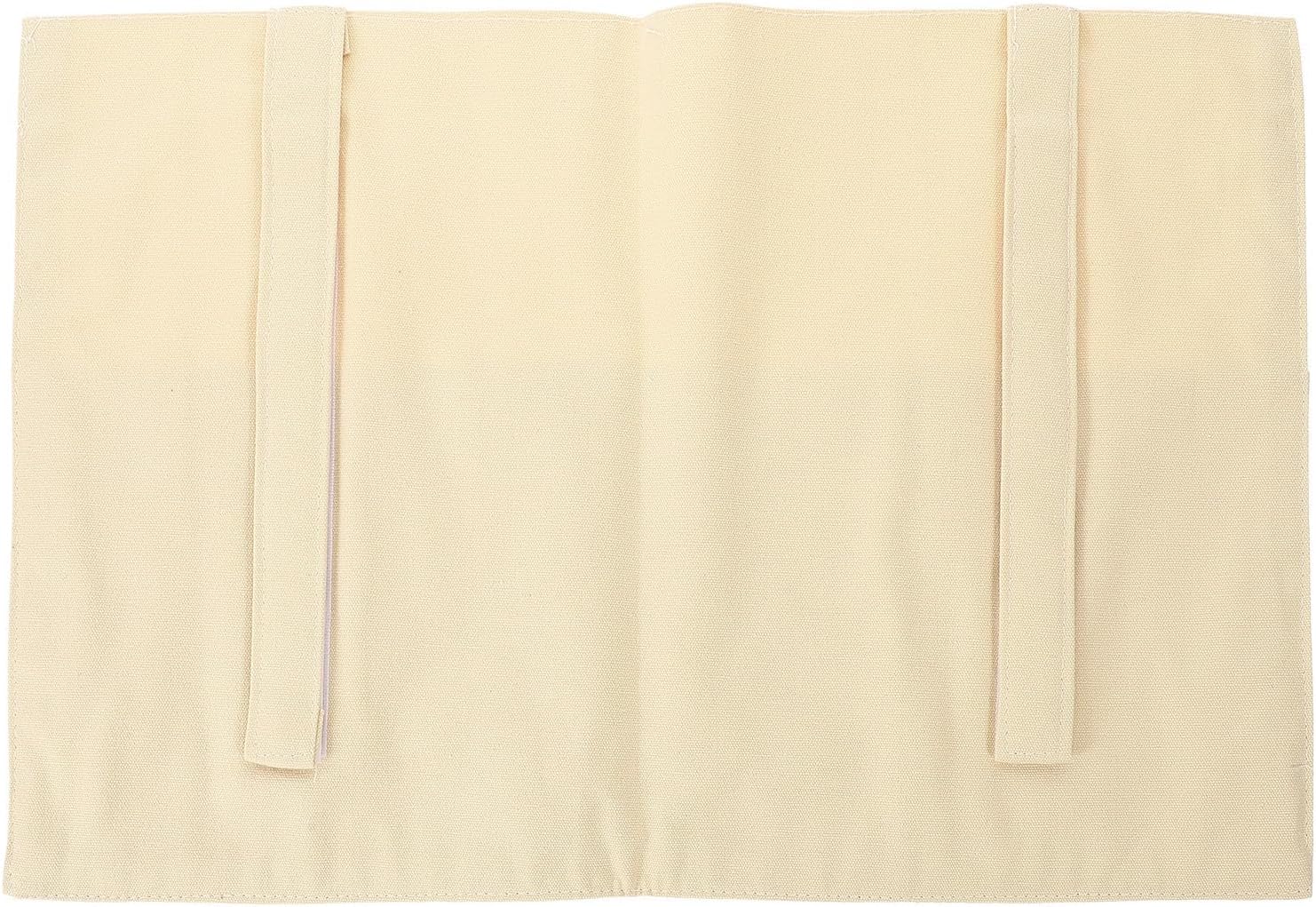 Hanging Storage Pouch Beige Cotton for Dormitory Bedside Organization
