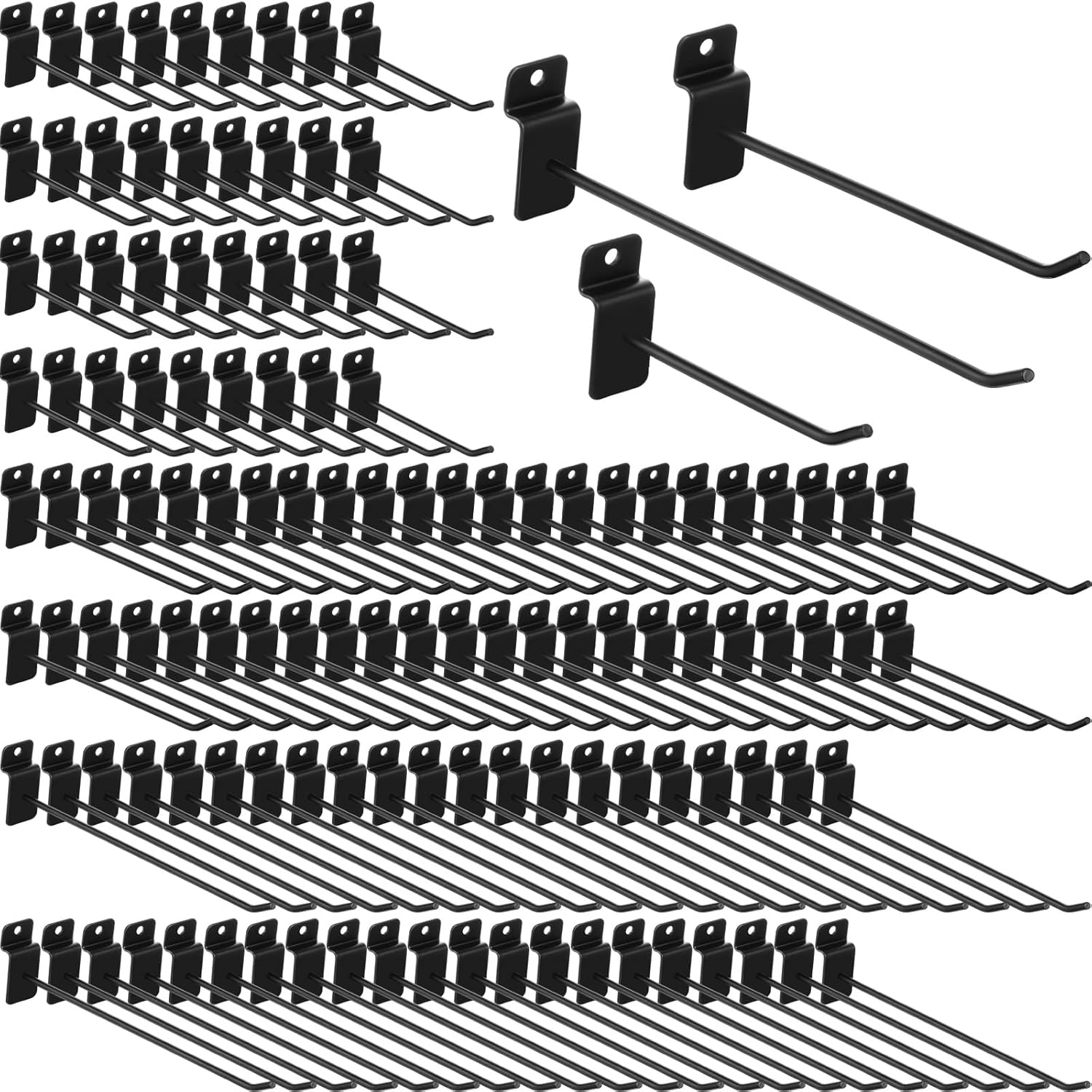 200 Pcs Slatwall Hooks Bulk Metal Slat Wall Hanging