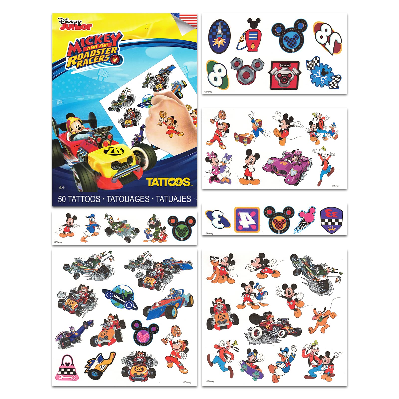 Buy Disney Mickey Mouse And Minnie Mouse Temporary Tattoos Party Favors 