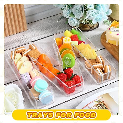 Miniatura 3 de Bandeja de letras de acrílico de 10 pulgadas, bandeja rellenable de cartas, plato acrílico para dulces para cumpleaños, aniversarios, fiestas, cajas