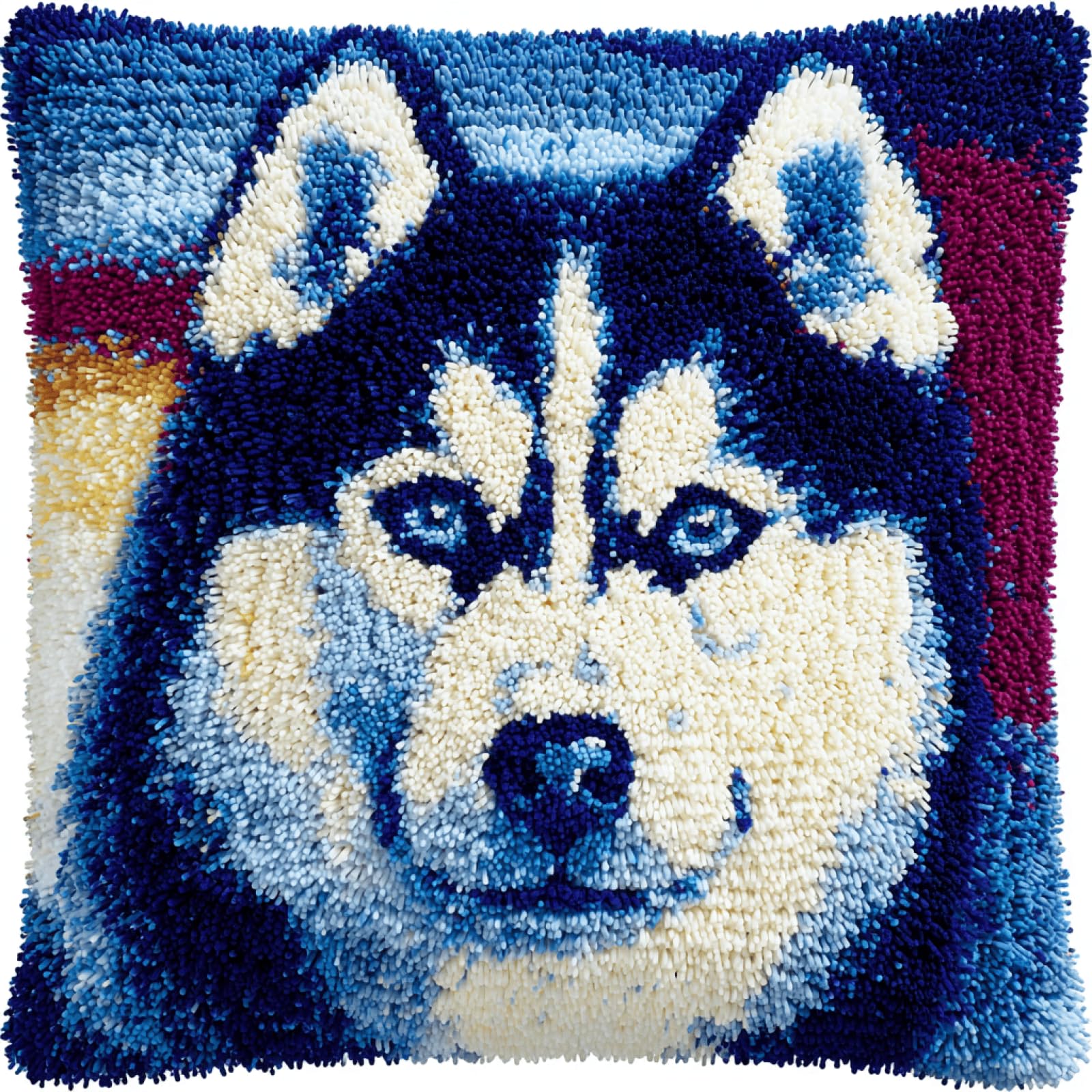 kitphoenix Latch Hook Cushion Kit Gift Set Husky