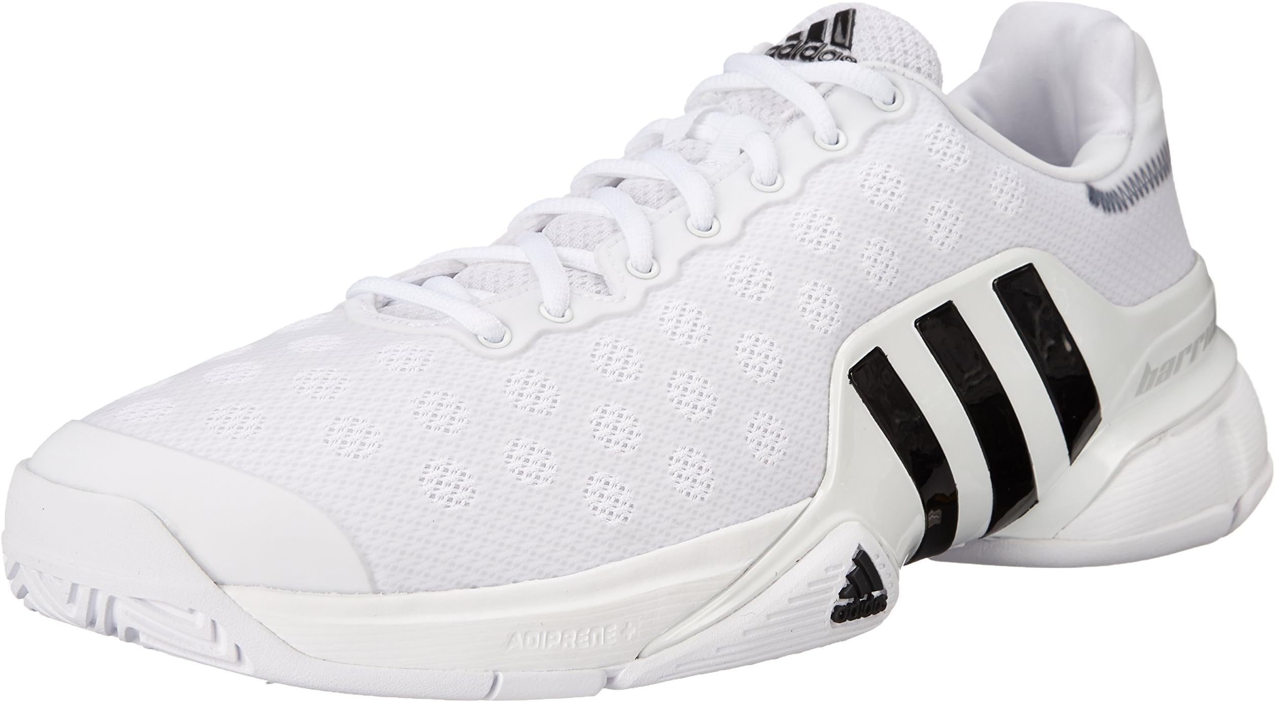 Adidas Performance Men's Barricade 2015 SW19 Tennis Shoe, White/Black/White, 14 M US