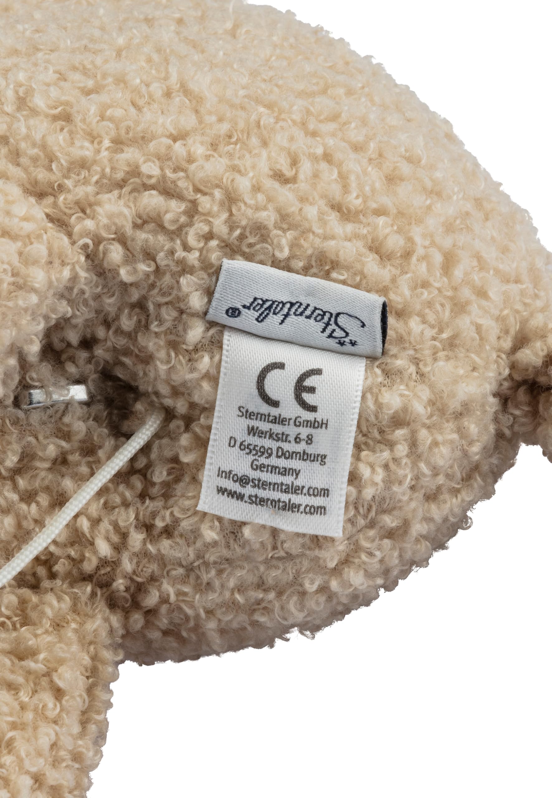 Sterntaler Spieluhr L Schaf Flocke - Kuscheltier waschbar mit herausnehmbarer Spieluhr, Schlaf Kindchen Schlaf - Einschlafhilfe, wirkt beruhigend zuhause & unterwegs, Sandfarben