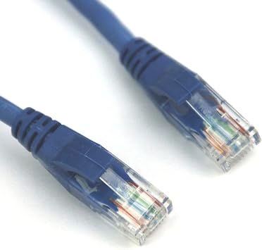 Vcom 3-Feet Cat5E Molded Patch Cable, Blue NP511-3-BLUE