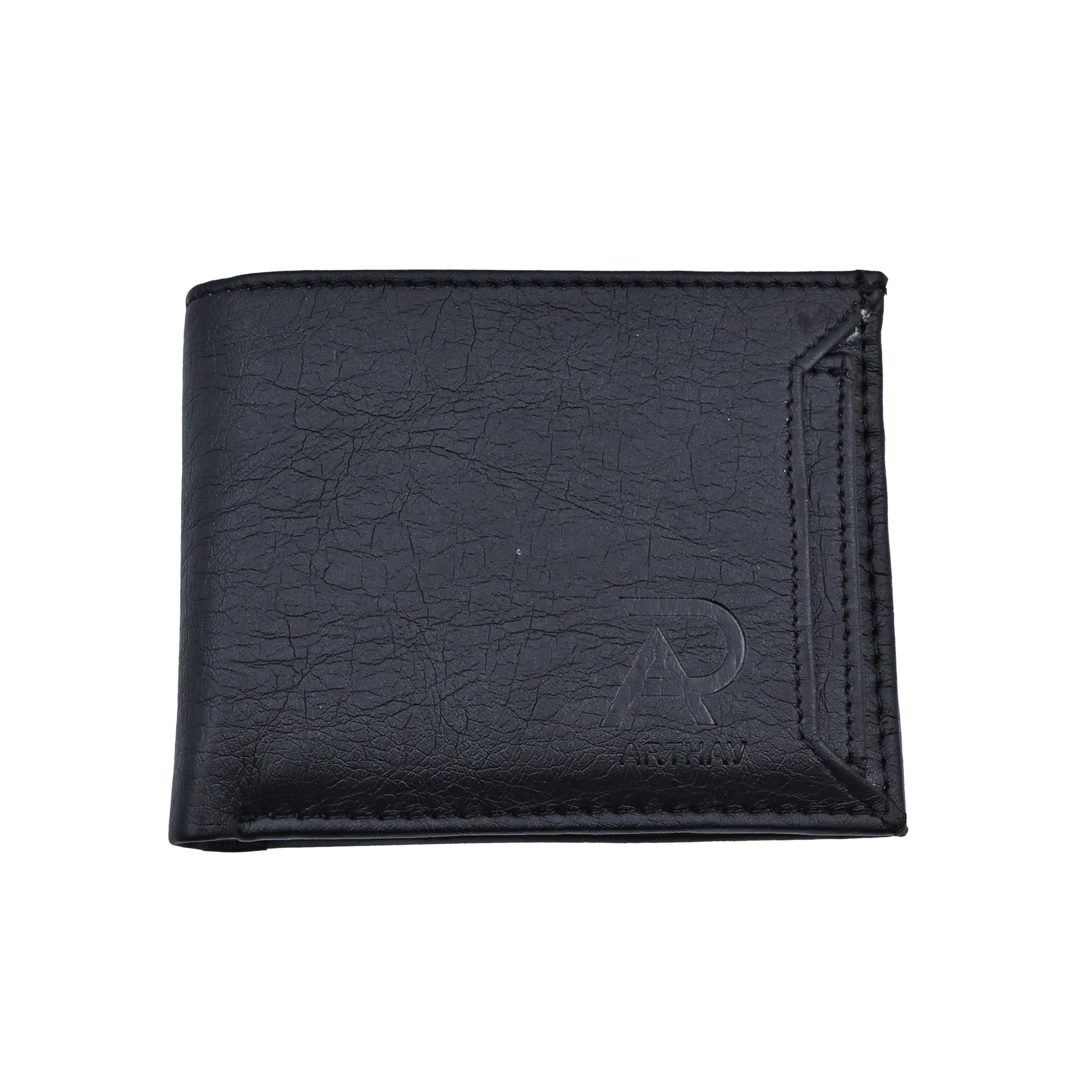 arthav Oliver Black Leather Wallet for Men, 6 Card Slot-picture-53