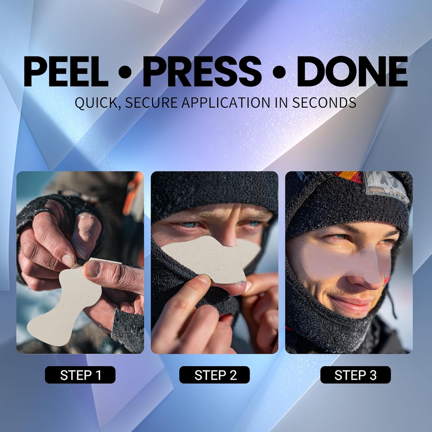 Thermal Face-Ear Ski Mask with 5 Windproof Nose & Cheek Patches — Fleece Winter Cycling, Snowboarding, Ski & Commute - Image 6