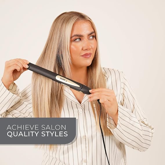 Bauer Ceramic Hair Straighteners / 360° Swivel Cord/Fast Heating