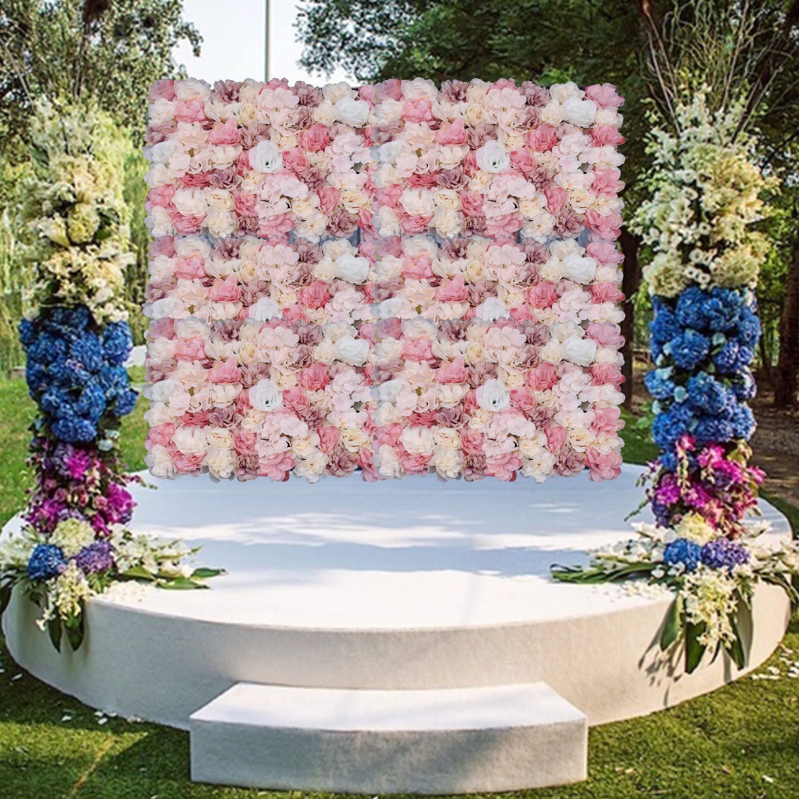 Künstliche Blumenwand Rosenwand Kunstblumen Wandpaneele Künstliche Blumen Wanddeko Blumen DIY Hochzeit Straße Hintergrund Für Hintergrund Fotografie Hochzeit Babyparty Geburtstags