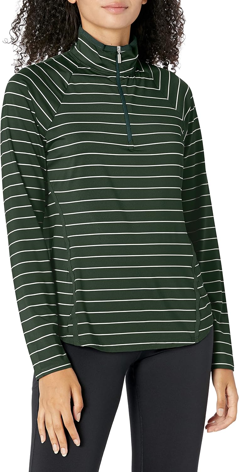 Cutter & Buck Women's Moisture Wicking UPF 50+ Long Sleeve Evie Half Zip Pullover