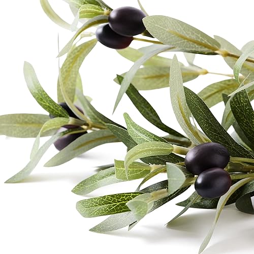 Miniatura 4 de Oh Youre Lovely  3 piezas de vegetación y relleno de ramas de olivo artificiales de 23 pulgadas  Spray floral sintético para ramo de boda relleno de