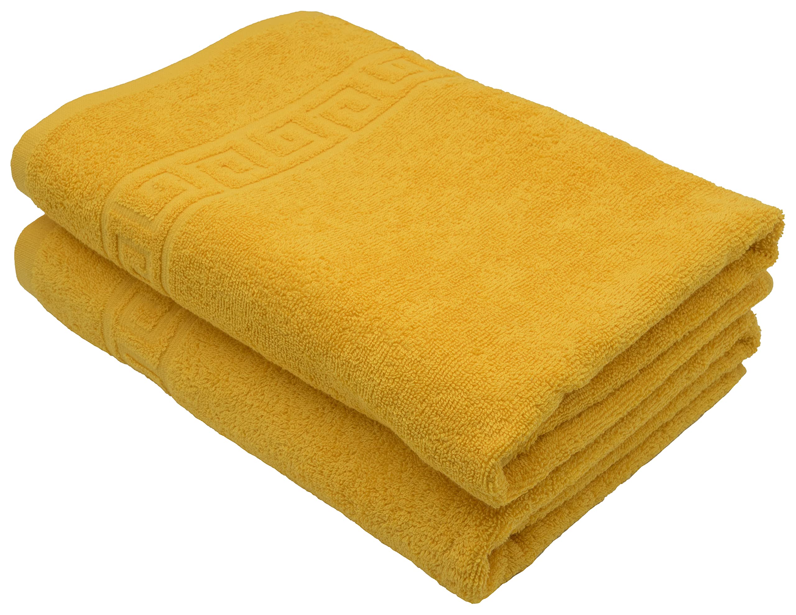 LIGHT TURQUOISE 2 X BATH TOWELS SET, 70X140 LARGE SIZE 100% NATURAL COTTON 500 GSM THICK ABSORBENT TOWEL, HOTEL QUALITY RINGSPUN — view 139