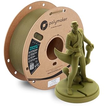 36% off: Polymaker HT-PLA-GF Filament 1.75mm Army Green 1KG, High Temp PLA