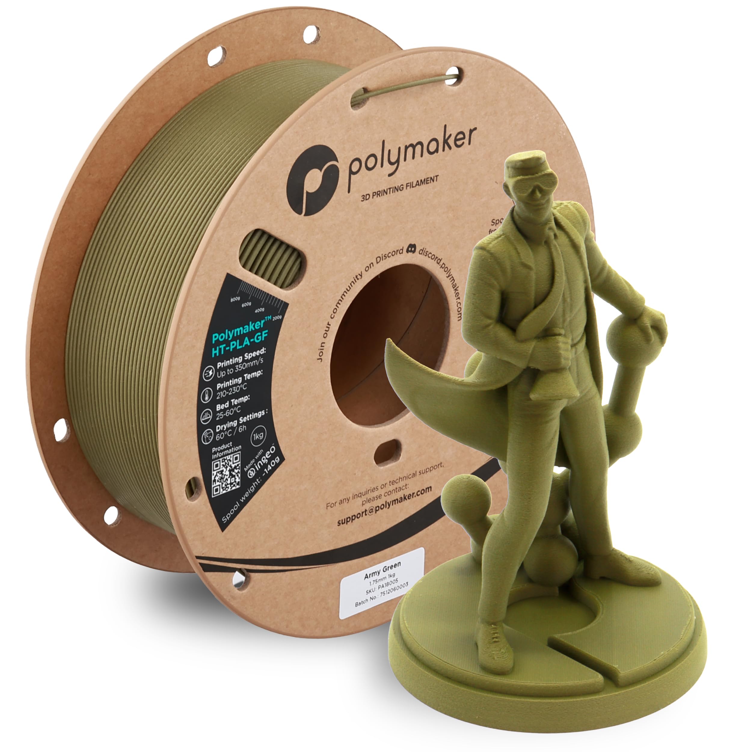Amazon.co.jp: ポリメーカ(Polymaker)3Dプリンタ―用耐熱性フィラメント