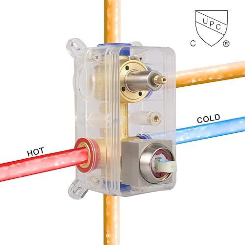 Miniatura 9 de SR SUN RISE Juego de grifo de bañera de metal de 12 pulgadas, sistema de ducha con boquilla de bañera, cabezal de ducha de lluvia cuadrado y