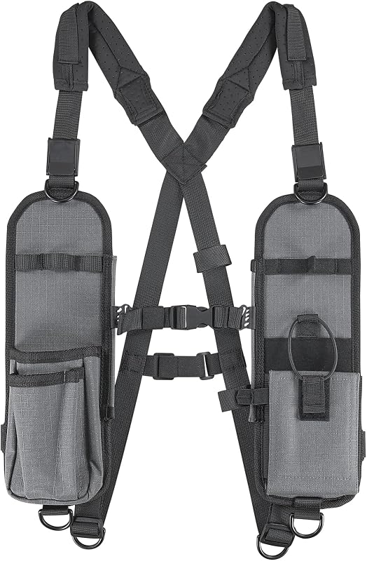 Ergodyne Squids 3144 Dual Shoulder Radio Holster Harness for Barcode Scanners