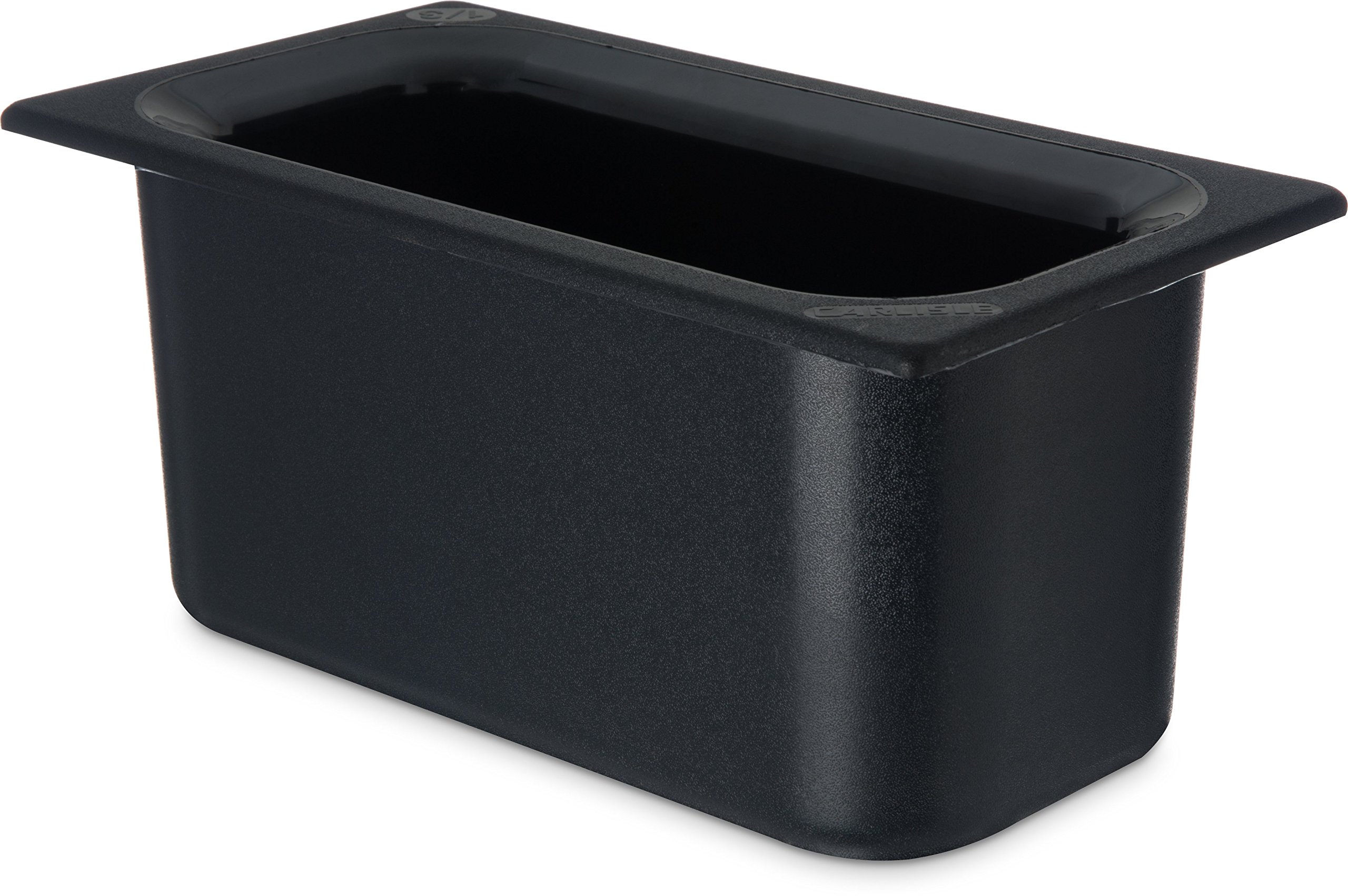 Carlisle CM110203 Coldmaster - Sartén para alimentos (plástico, tamaño 1/3), color negro