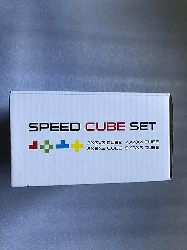 Miniatura 12 de Vdealen - Juego de cubos de velocidad, 2 x 2, 3 x 3, 4 x 4, 5 x 5 pulgadas, paquete de cubos de velocidad sin calcomanías, paquete de cubos mágicos
