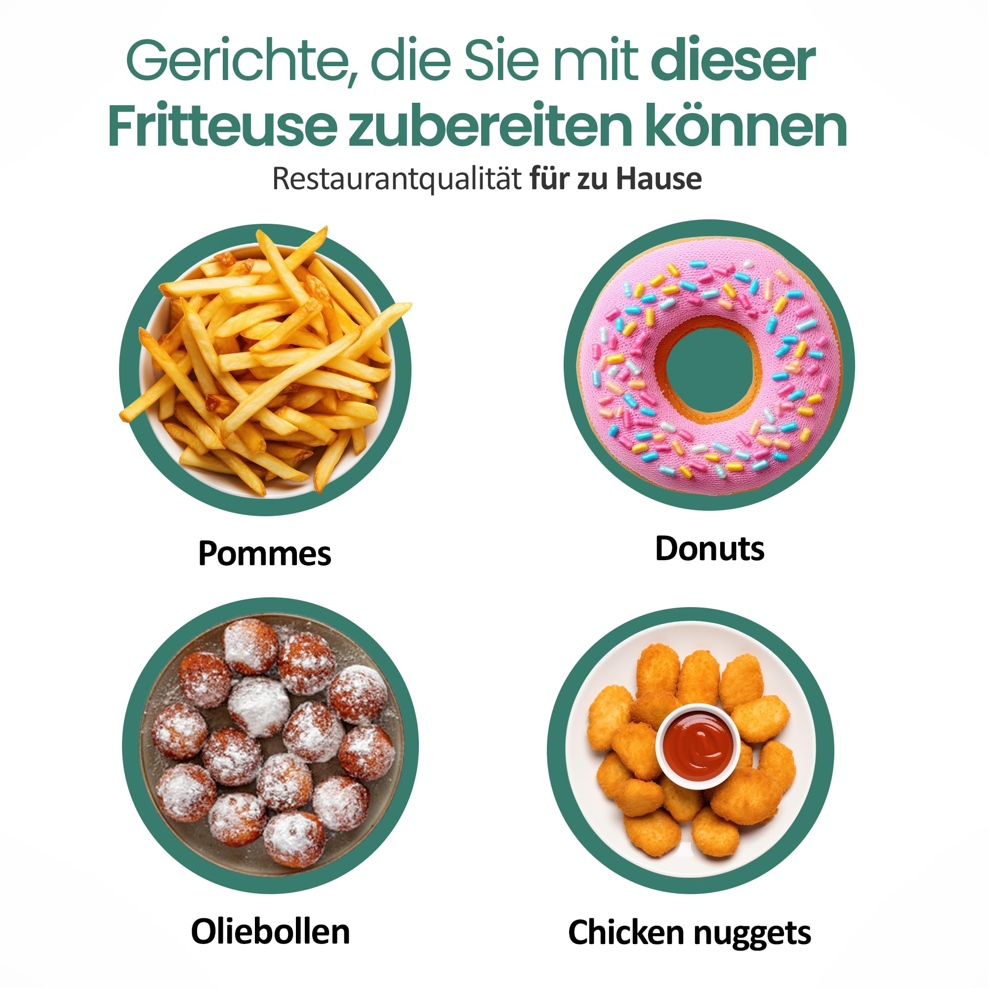 EMERIO 2x 3.0L Öl-Fritteuse mit Kaltzonen Technologie | Doppelkammer | Thermostat | kein bitterer Geschmack mehr | 3300 W | Tank aus Edelstahl | PFAS frei | einfache Reinigung | Thermostat | DF-120485