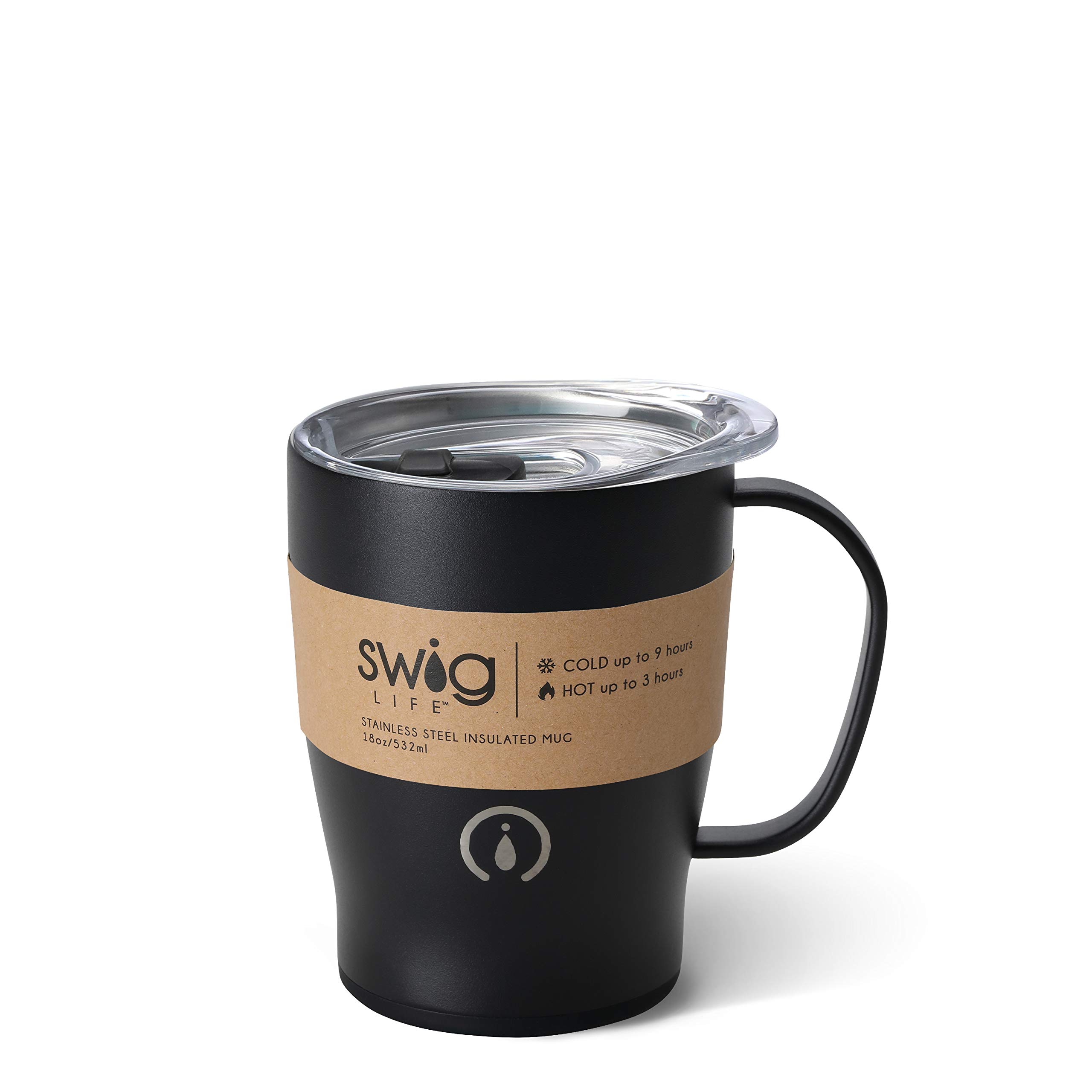 Swig Tazza Da Viaggio Termica 510 Ml Con Manico: Isolata In Acciaio Inox, Adatta A Portabicchieri, Lavabile In Lavastoviglie (Ranuncolo) - 2