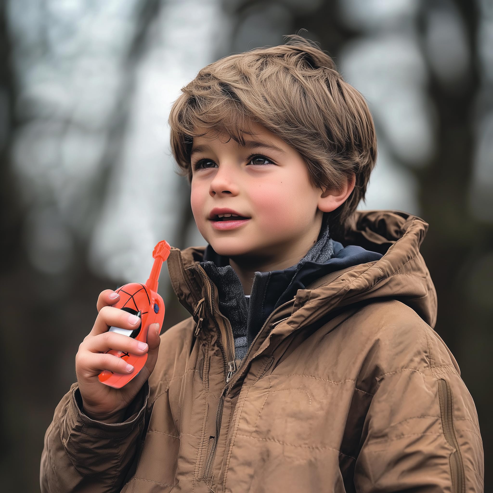 Lexibook, Spider-Man, Spider-Man 3D walkie-talkies, Portata 500m, 2 canali di Comunicazione, Clip per Cintura, Rosso, TW18SP