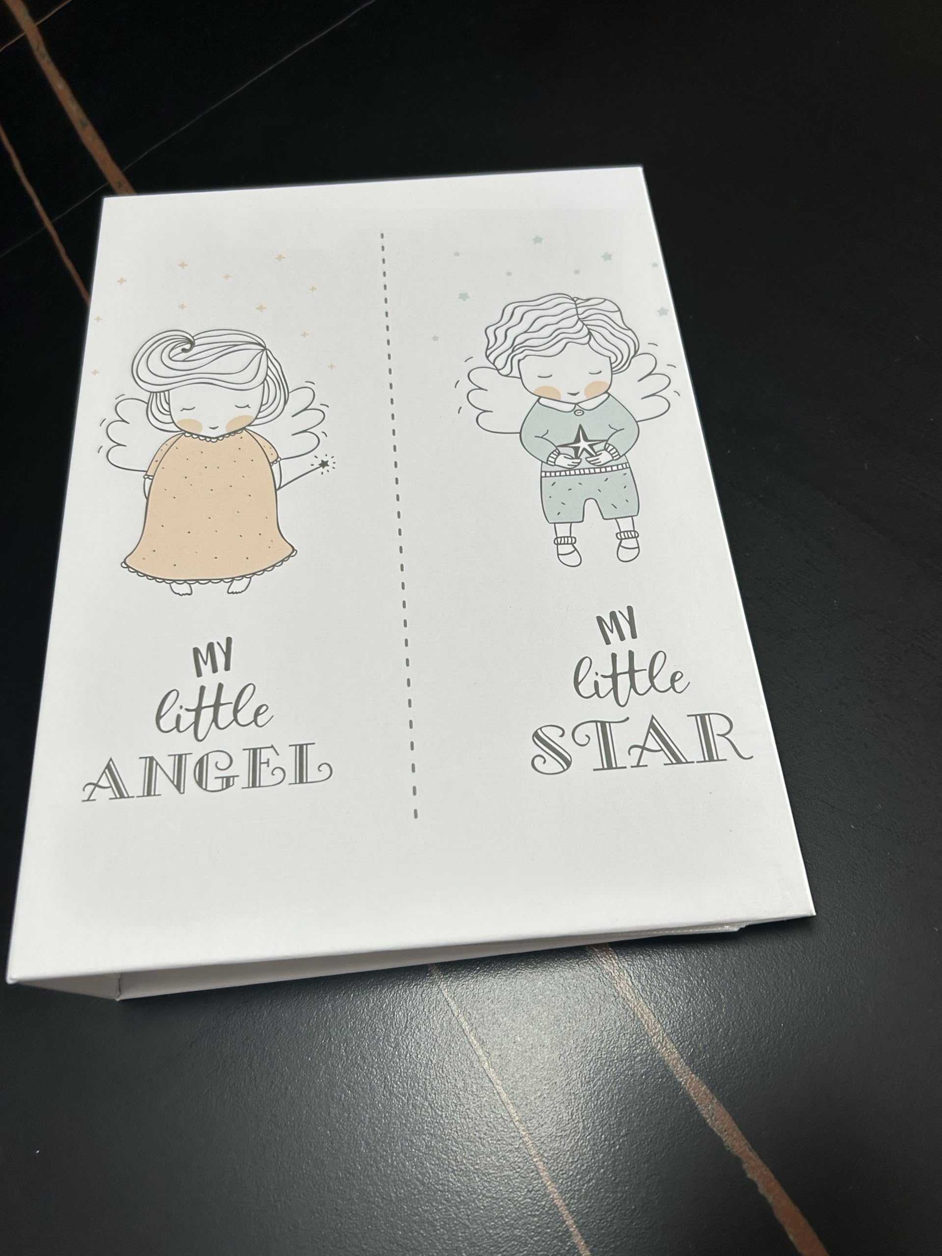 My Little Angel My Little Star Photo Album White Babies Childrens Boys Girls Family Memory Pictures Baby Display Kids 200 Photos 6 x 4 - Image 4