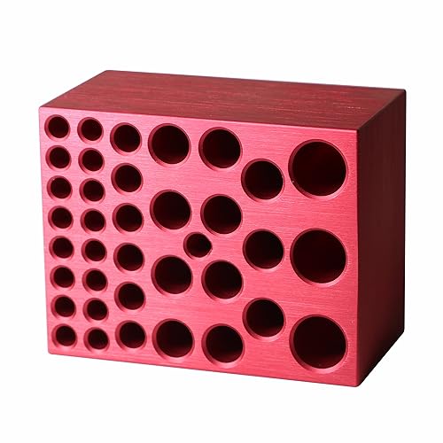 Miniatura 4 de Bloque de calentamiento de baño seco de aluminio – 2.9 in x 3.7 in – Se adapta a los principales calentadores de baño seco – Capacidad para viales