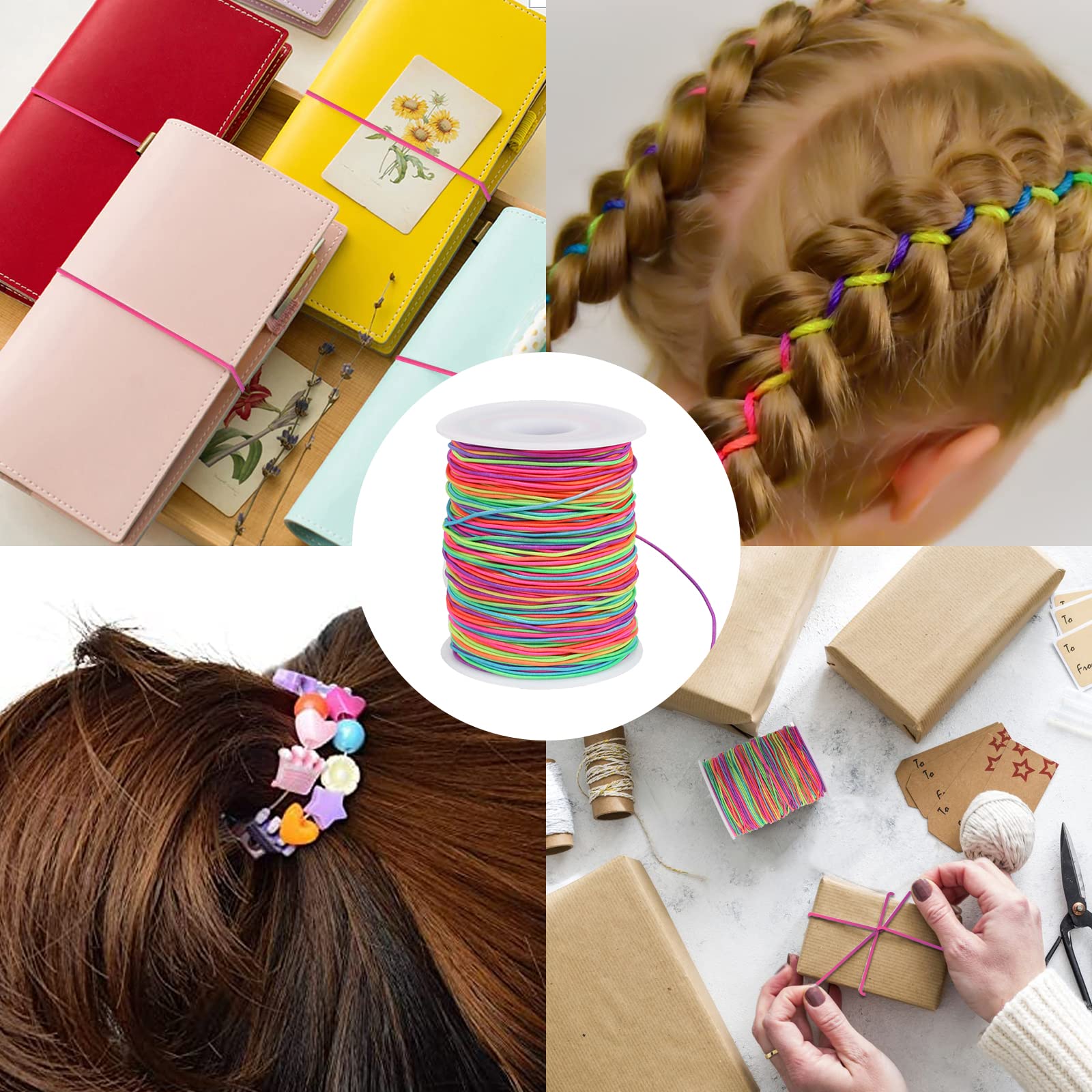 Filo Elastico Per Braccialetti Arcobaleno 40m | Resistente, Colorato, Per Perline E Fai-Da-Te - Foto 8