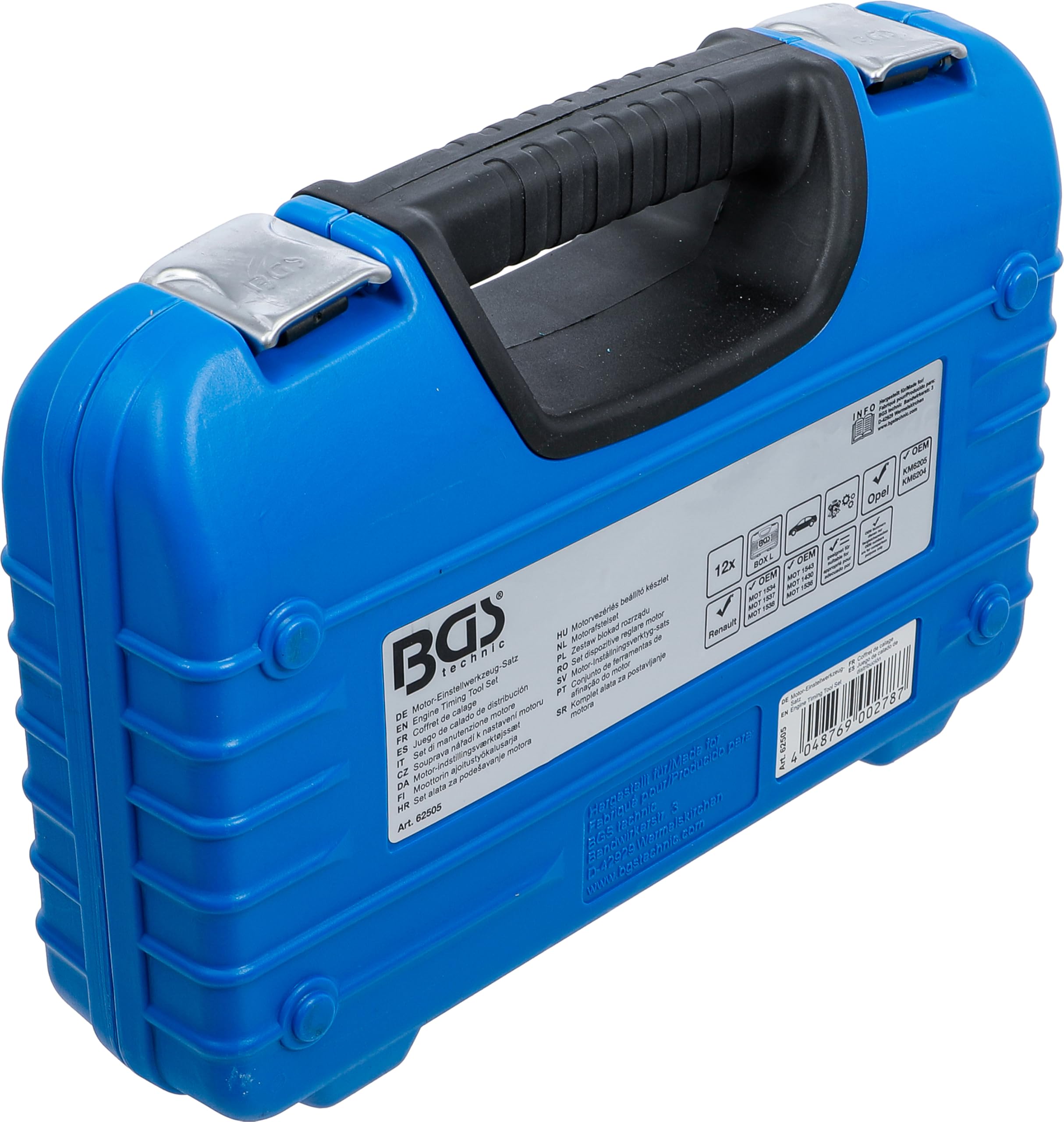 BGS 62505 | Coffret de calage | pour Renault/Opel/Nissan | 12 pièces