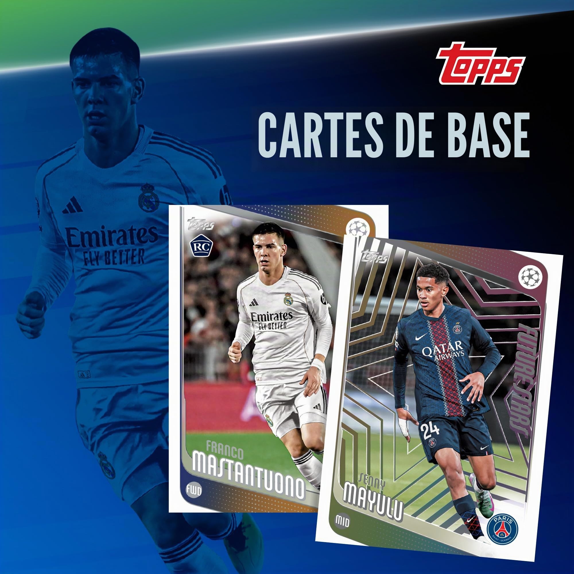 Topps UEFA Club Compétitions de Football 2025-26 – Boîte économique scellée en usine