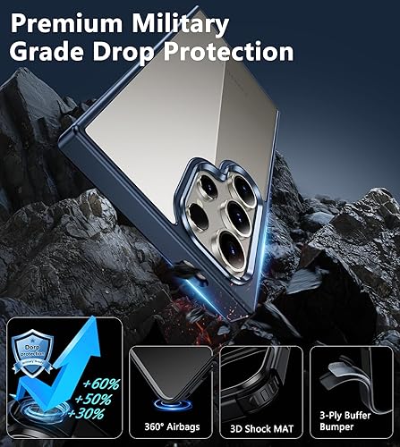 Miniatura 6 de FNTCASE Funda para Samsung Galaxy S24-Ultra Fundas protectoras transparentes a prueba de golpes para teléfonos celulares S24 Ultra 5G - Fundas