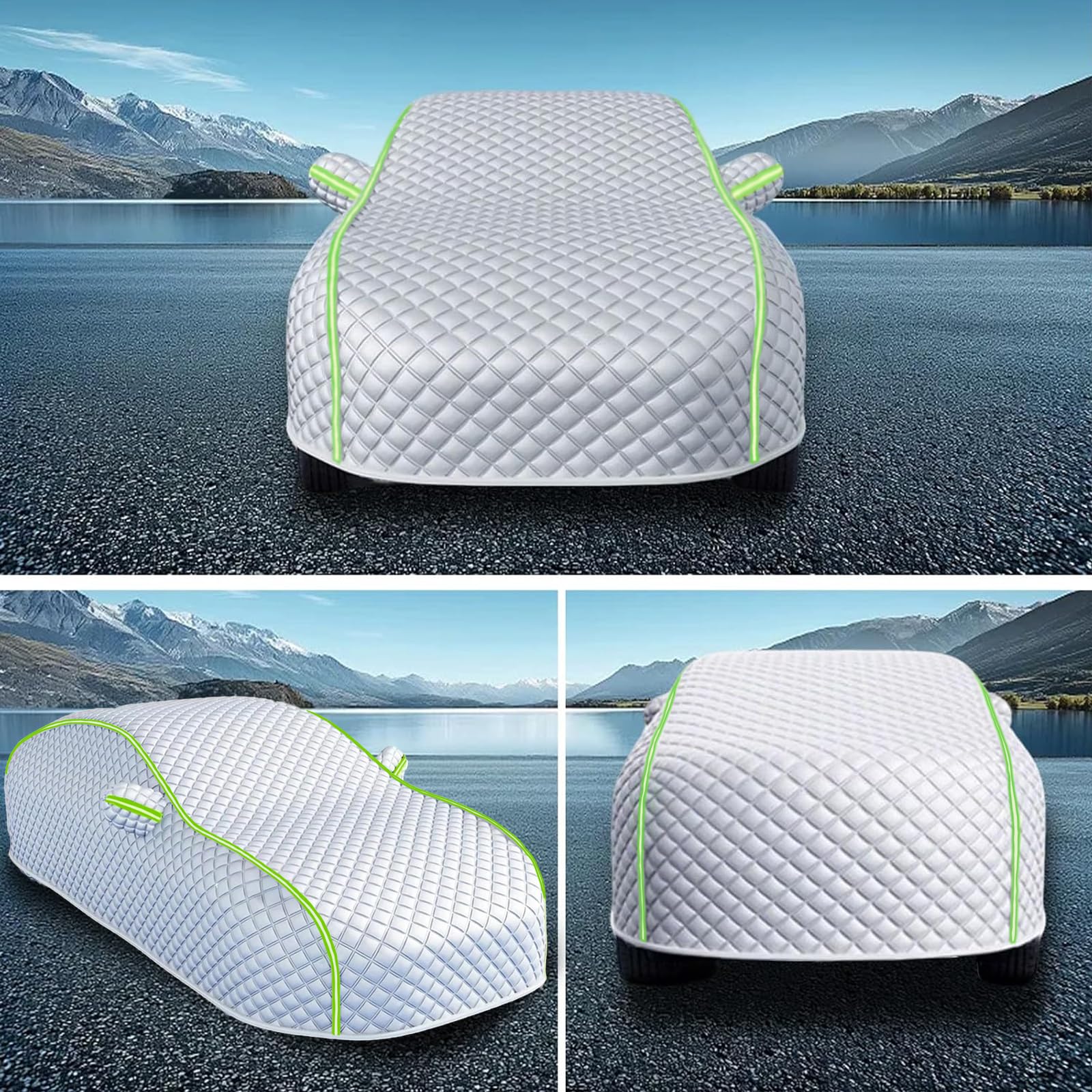 Telo Copriauto Antigrandine per MG3 Hybrid (2024-2026) Hatchback Hybrid,Telo Antigrandine per Auto,Copertura Auto Esterno Felpato Invernale Imbottita Protezione Completa Imbottito bg56d