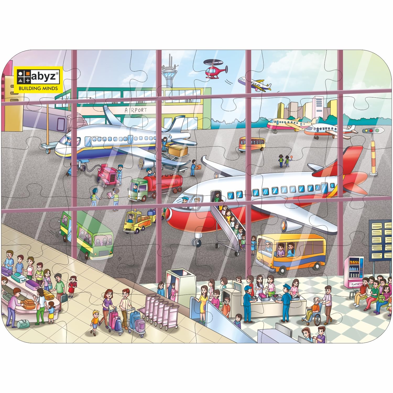 ABYZ Wooden Jigsaw Puzzles for Kids,Airport Jigsaw Puzzle for Kids of Age 4-6 Years, 36 Pcs Puzzle (B0D2TT5N7D) Amazon Price History, Amazon Price Tracker