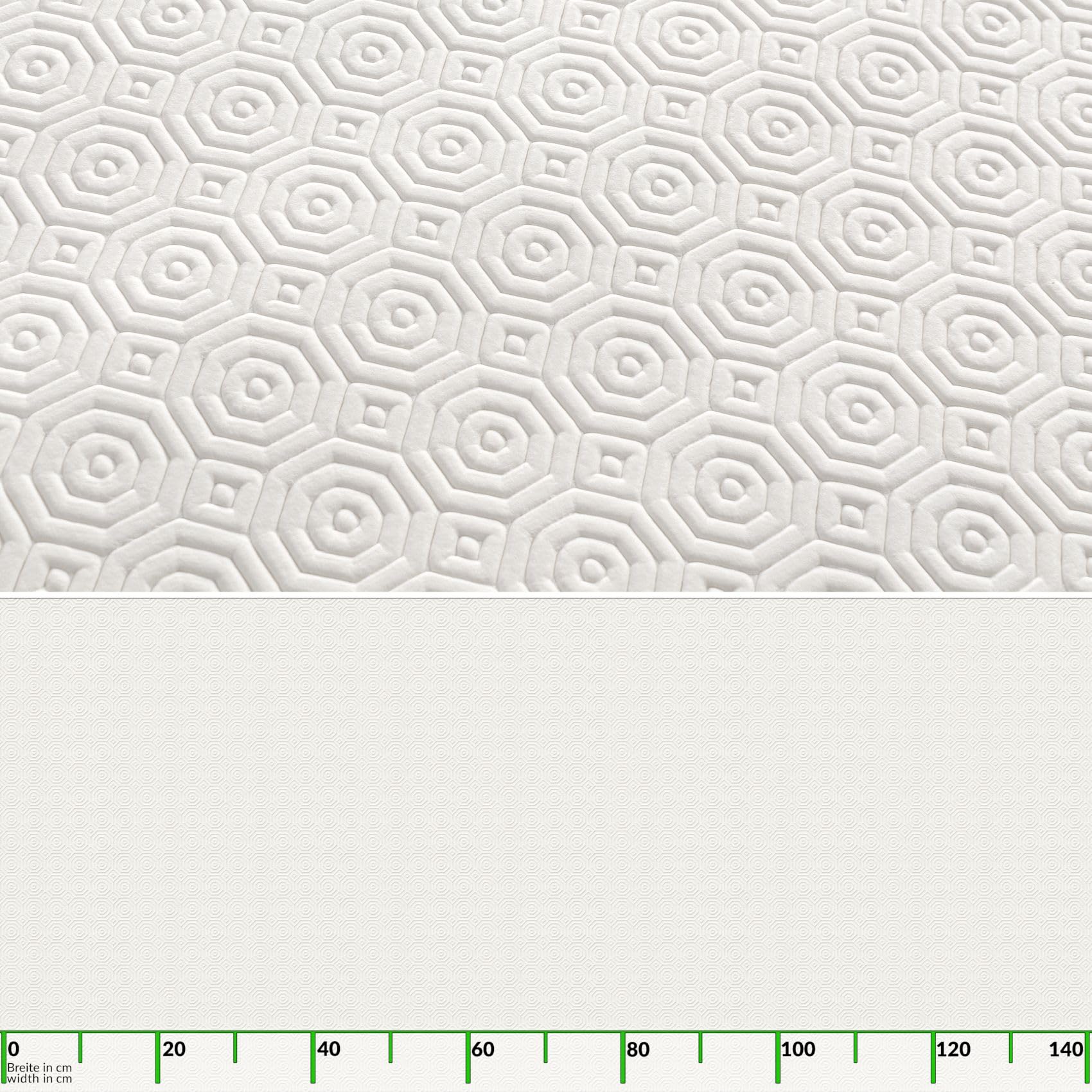 ANRO Tischschoner Tischdeckenunterlage Tischpolster Unterlage Tischdecke Meterware Schutzunterlage Tischschutz Molton Größe Wälbar mit Muster 2,2mm mit Vlies 350 x 140 cm