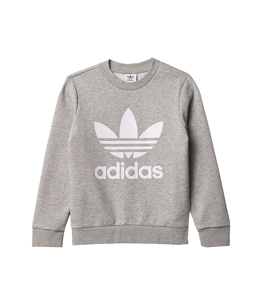 Amazon.com: adidas Originals unisex-youth Trefoil Crew