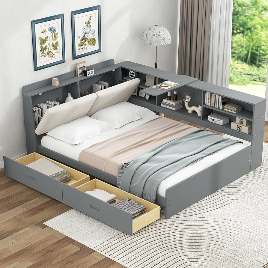 としはるさま専用wooden9 with FE83NV2 Middleton Platform Bed | WG&R Furniture