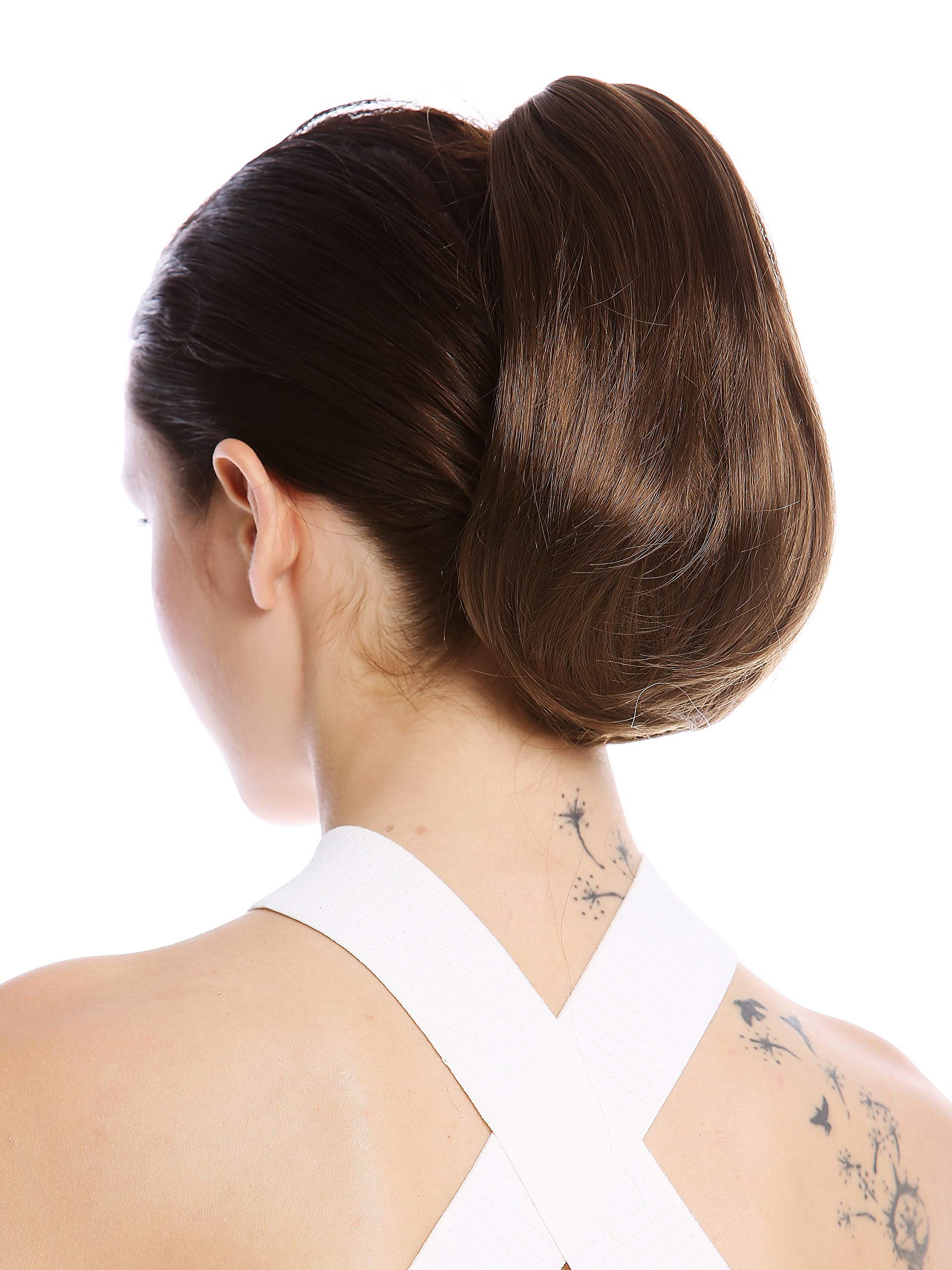 WIG ME UP - 622-V-10 Ponytail Hairpiece Extensions short straight smooth but voluminous medium brown 10inch - Image 2