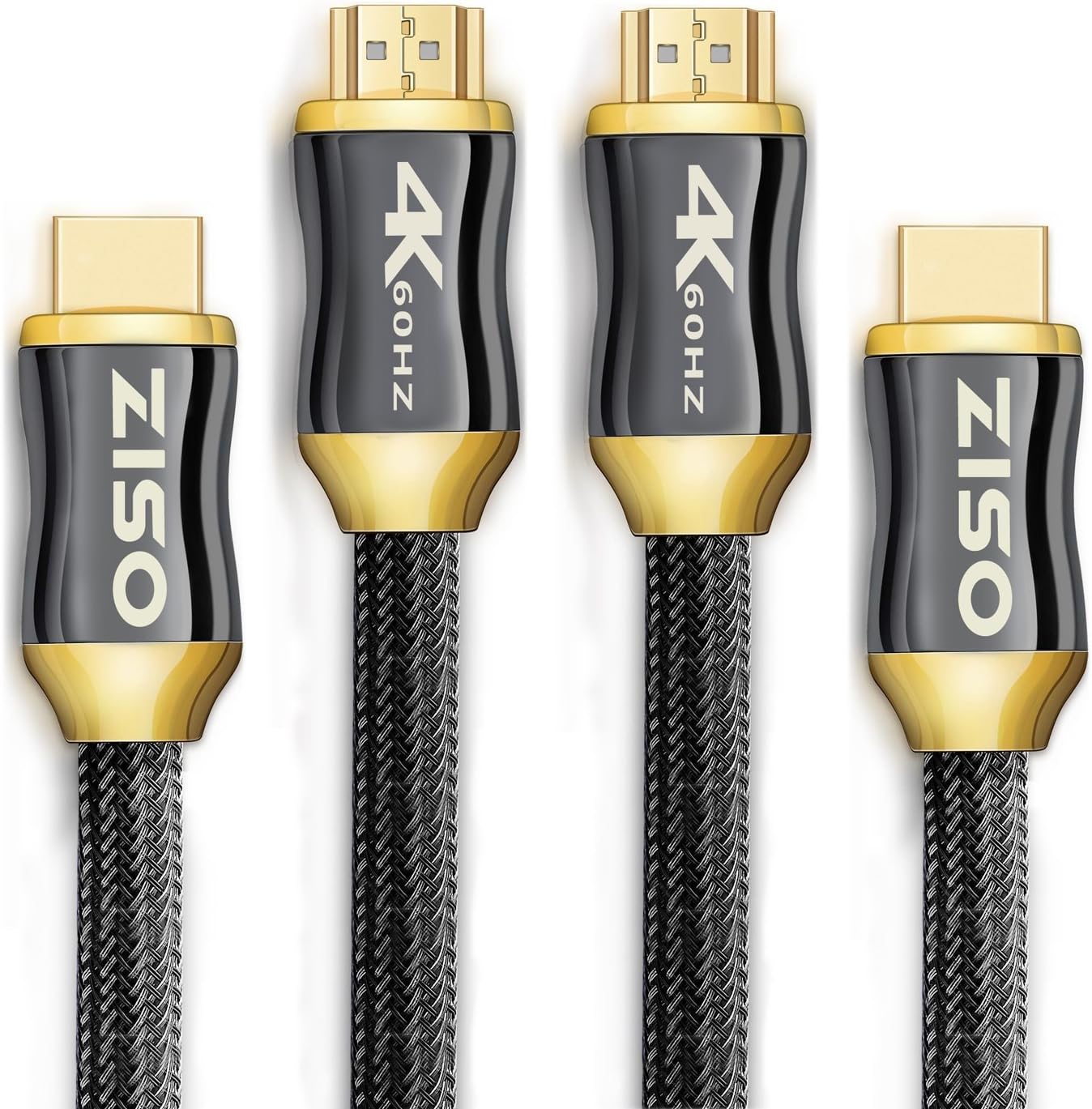 HDMI Cable 6ft- 4K High Speed HDMI 2.0 Ready (4K 60Hz 4:4:4) HDR HDCP 2.2 - Ethernet/Audio Return Channel,Gold Plated Connectors Ultra HD blu-ray (6 feet (2 PACK))