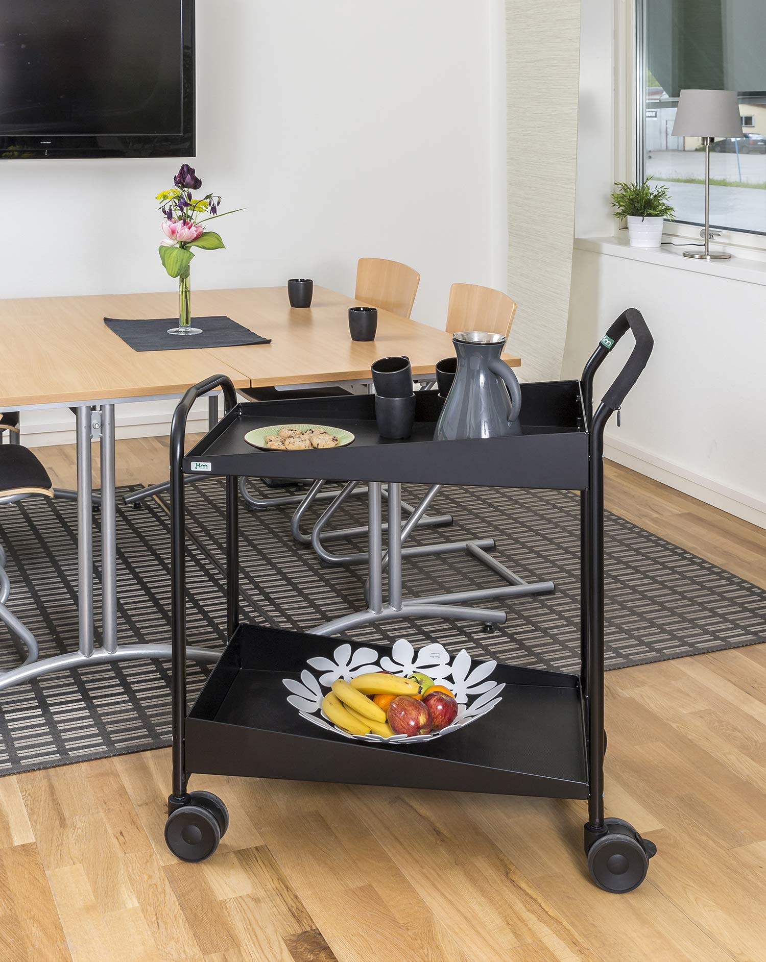 Tavolo di design, Carrello carrellino carrello | – Carrello portavivande con 2 ripiani