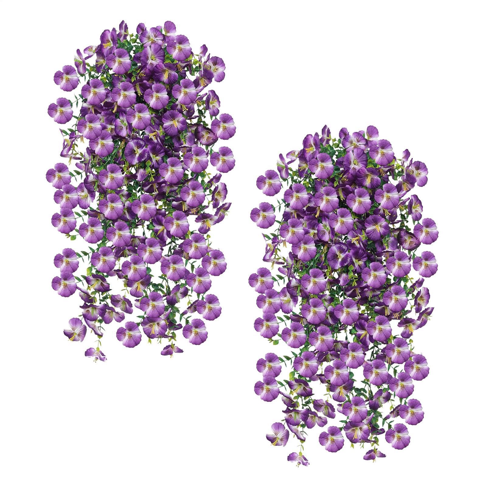 Fleurs artificielles pour l'extérieur durables sans arrosage pour votre mur