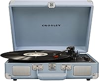 Vista 41 de Crosley CR8005F-GF Cruiser Plus - Tocadiscos de vinilo vintage de 3 velocidades con Bluetooth y maleta con altavoces integrados, diseño floral