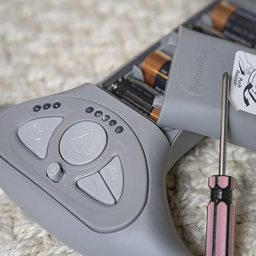 Miniatura 6 de Ingenuity Boutique Collection Deluxe Swing 'n Go - Columpio portátil para bebé con 5 velocidades, tecnología de ahorro de baterías, Bella Teddy, 0-9