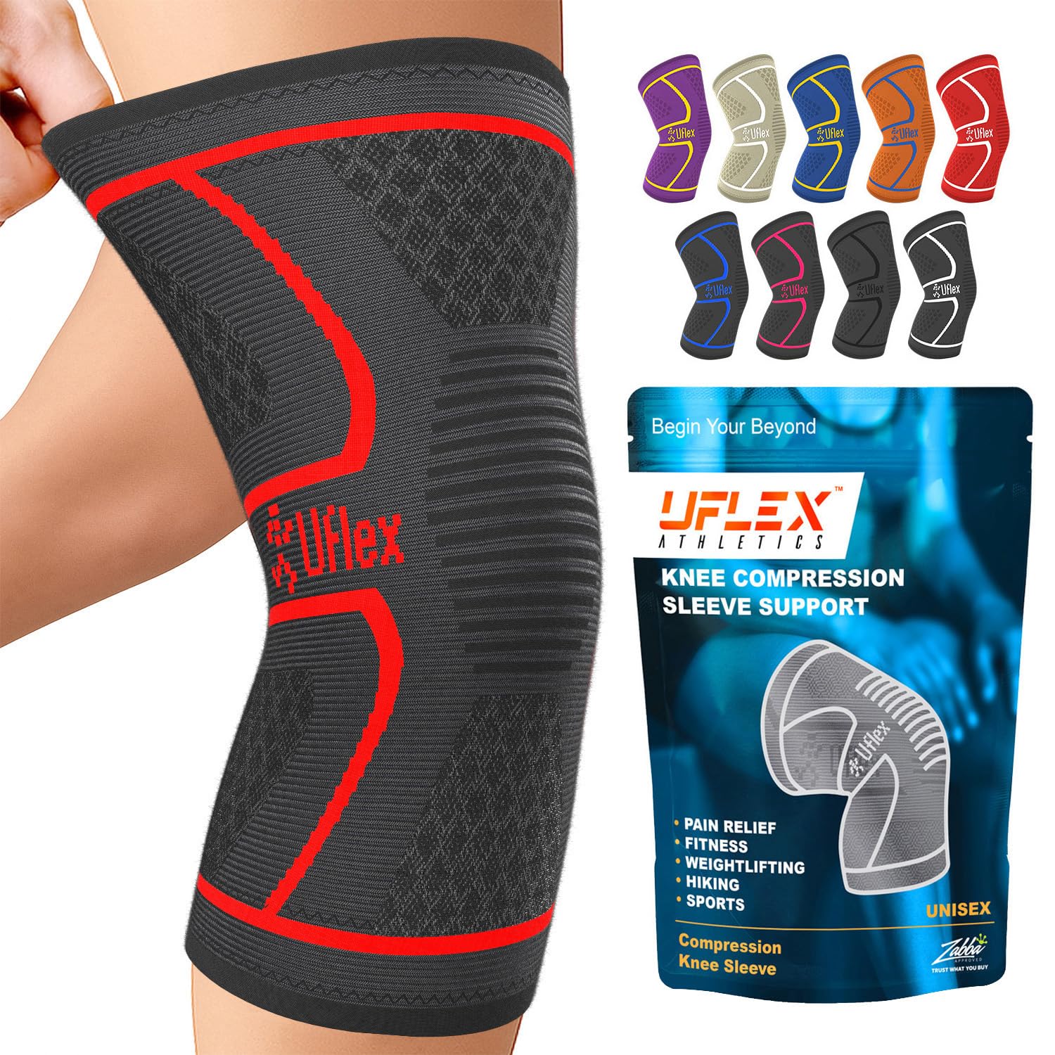 UFlex Athletics Knee Brace Sleeve