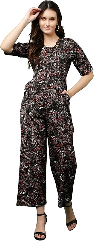 Printed romper playsuit women