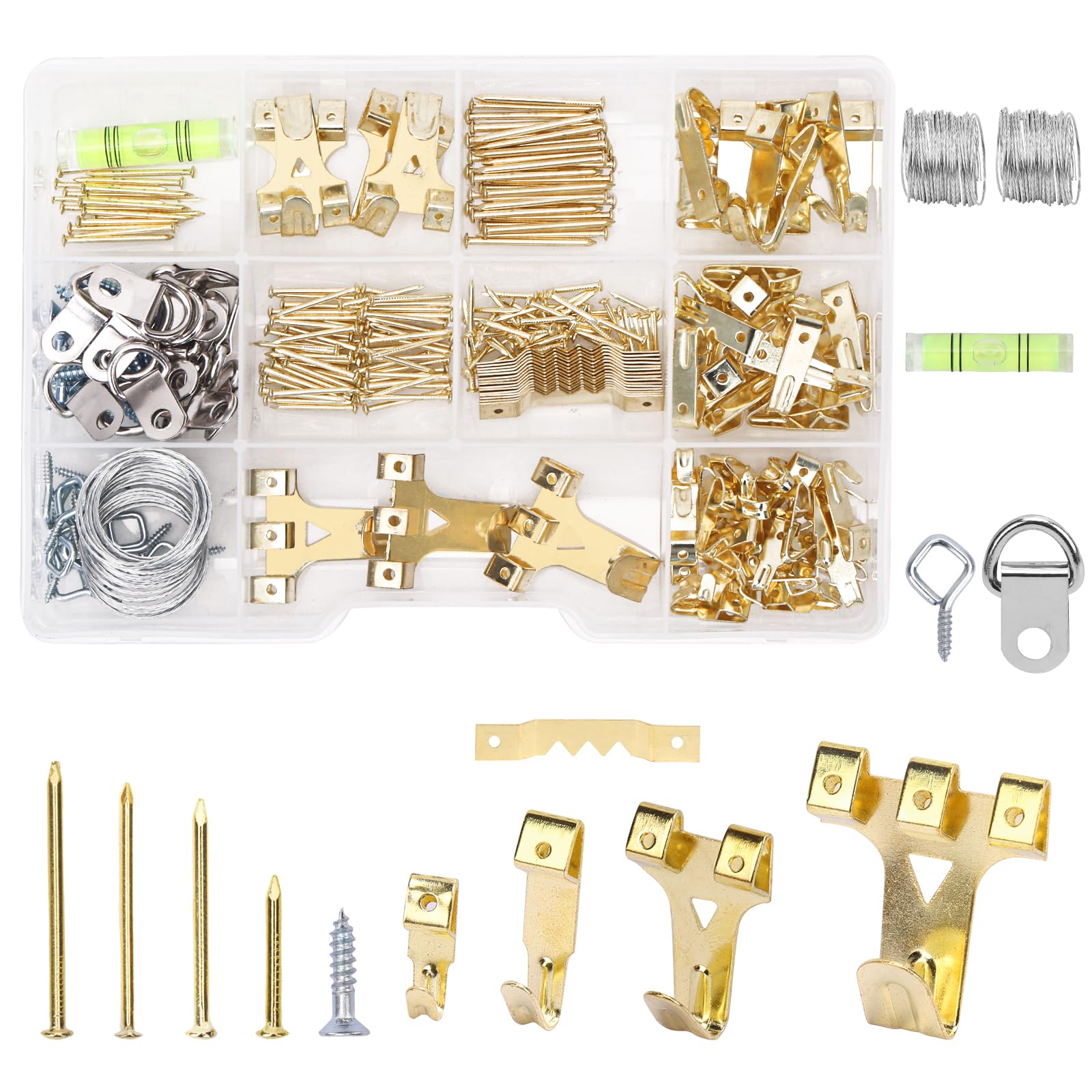 【激熱】ティンカーベル　フレームピンセット　（framed pin set） 276pcs Picture Hanging Kit, Picture Hangers, Heavy Duty Frame