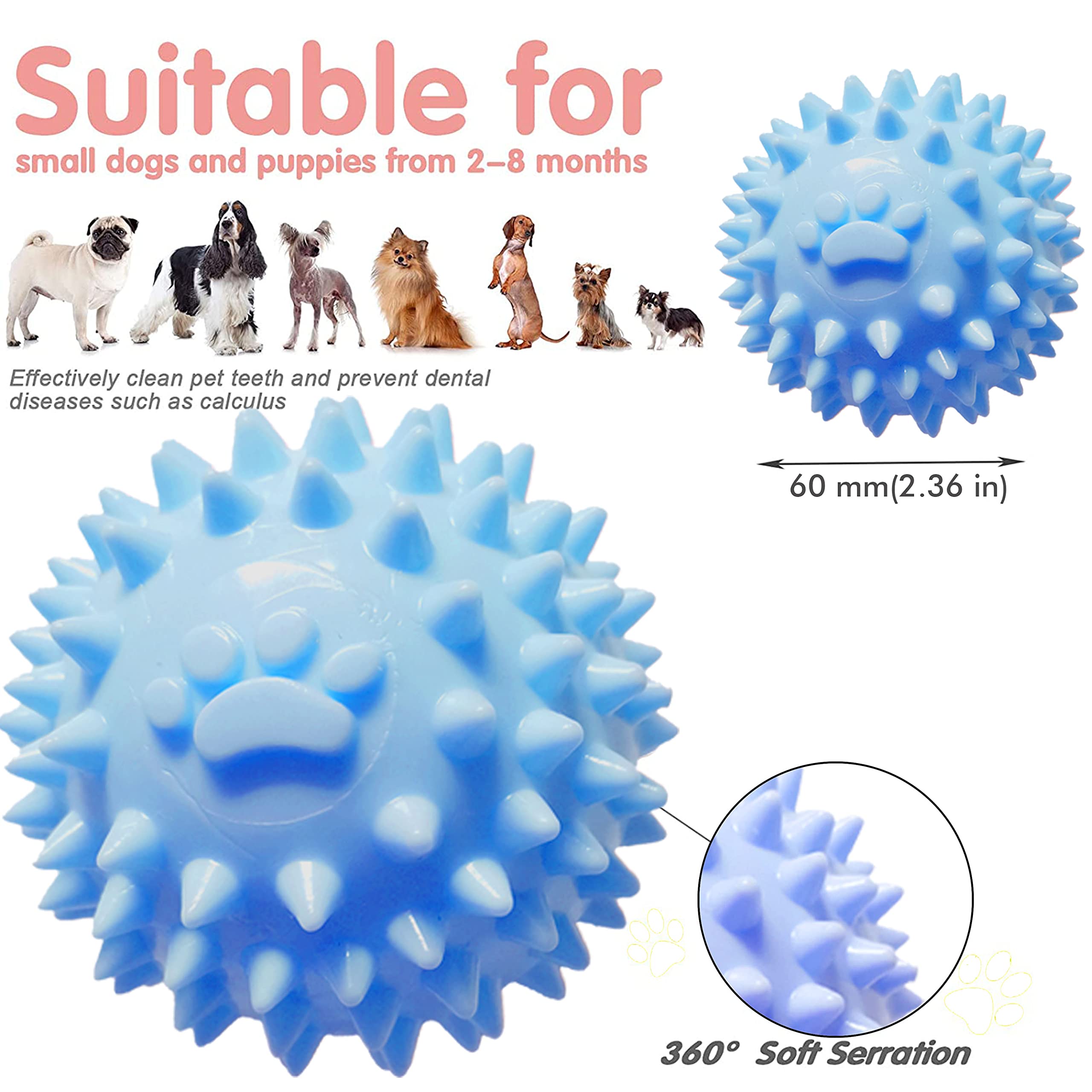 Amazon | DogieLyn 2~8か月 インタラクティブ 子犬 歯固め 噛む