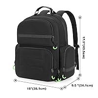 Vista 6 de PGmoon Game Console Backpack Fits for Xbox OneOne S One X, Xbox Series S, Xbox 360 360 Slim, Travel Carrying Case Bag for 15.6 Laptop, Controllers