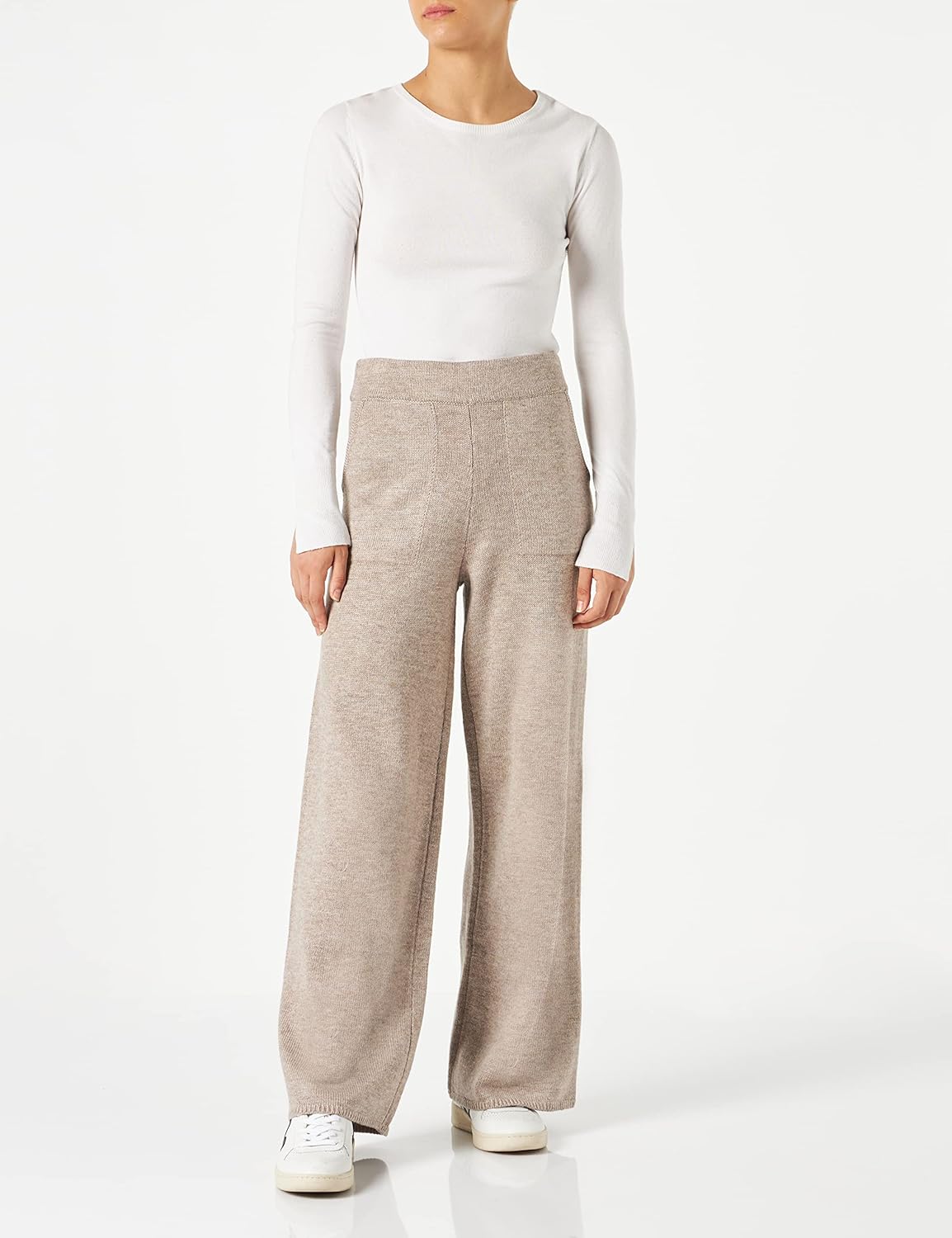 The Drop Women's Cynthia Wide Leg Sweater Pant