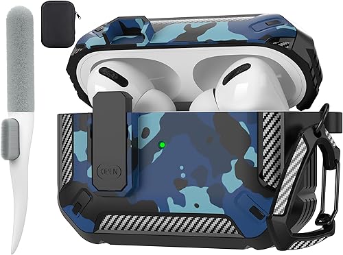 Miniatura 2 de Maxjoy Funda para Airpods Pro de 21 generación con cerradura, funda protectora para AirPods Pro 2 con llavero compatible con Apple Airpods Pro 2