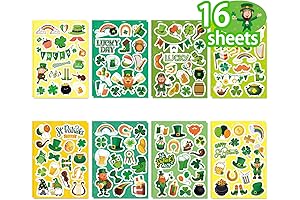 16 Sheets St. Patrick's Day Theme Sticker for Kids